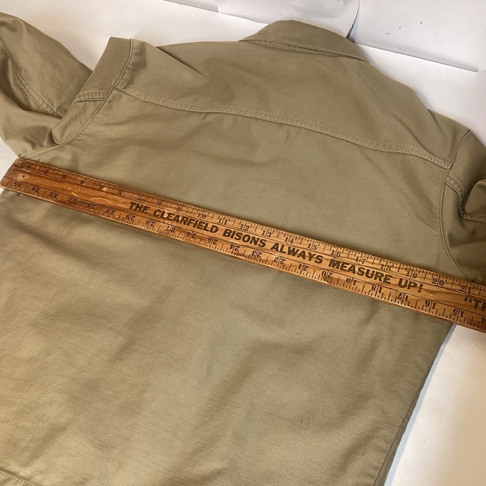 Men’s Levi Khaki Lightweight Full Zip Workwear Jacket mens size small - Picture 13 of 16